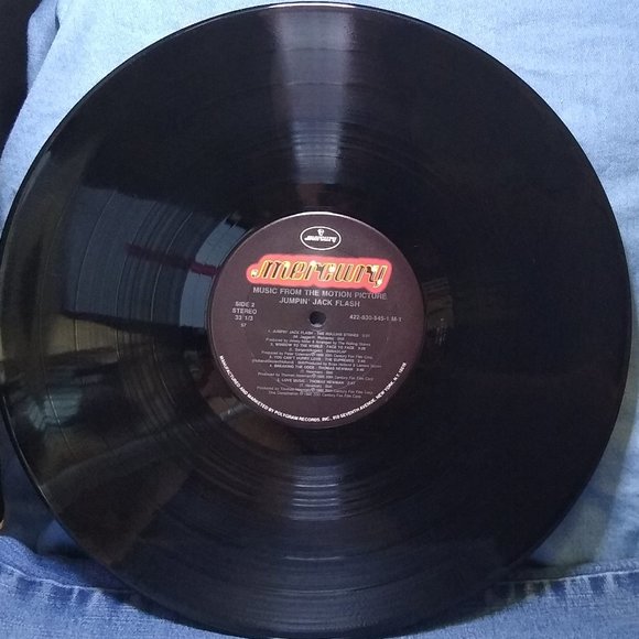 Jumpin' Jack Flash Soundtrack 1986 Vinyl Record GoldStamp Promo - Picture 5 of 5